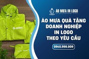 Áo mưa quà tặng doanh nghiệp in logo