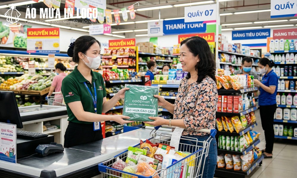 Áo mưa quà tặng khách hàng