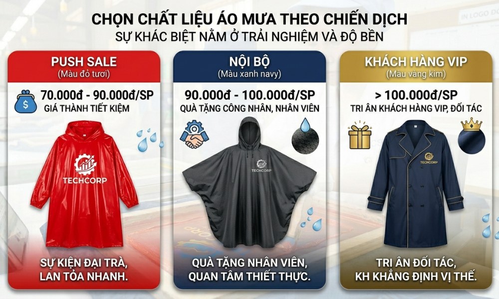 Tư vấn vải áo mưa