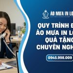 Quy trình đặt áo mưa quà tặng in logo