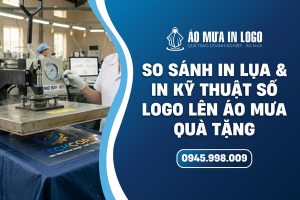 So sánh các kỹ thuật in logo lên áo mưa quà tặng