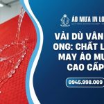Áo mưa vải dù vân tổ ong