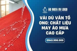 Áo mưa vải dù vân tổ ong