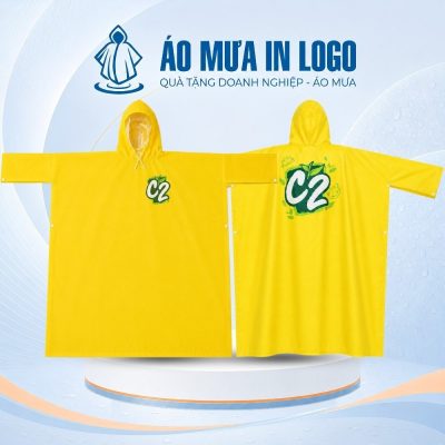 Áo Mưa Cài Cạnh Quảng Cáo Màu Vàng In Logo Thương Hiệu C2 AM-CC10 - Ảnh đại diện