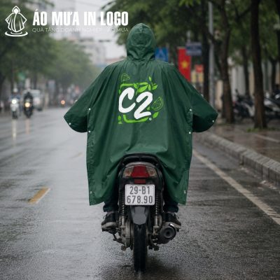 Logo áo mưa quảng cáo thương hiệu