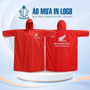 Áo Mưa Cài Cạnh Vải Dù Màu Đỏ In Logo Honda Quà Tặng Mùa Mưa AM-CC04 - Ảnh đại diện