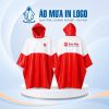 Áo Mưa Cánh Dơi Phối Màu Đỏ Trắng In Logo Thương Hiệu AM-CD11 - Ảnh đại diện
