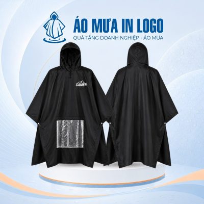 Áo Mưa Cánh Dơi Vải Dù Cao Cấp Phối Kính Trong Suốt In Logo AM-CD10 - Ảnh đại diện