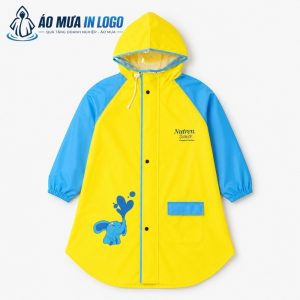 Áo mưa trẻ em in logo