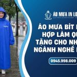 Áo mưa bít in logo làm quà tặng cho các ngành nghề